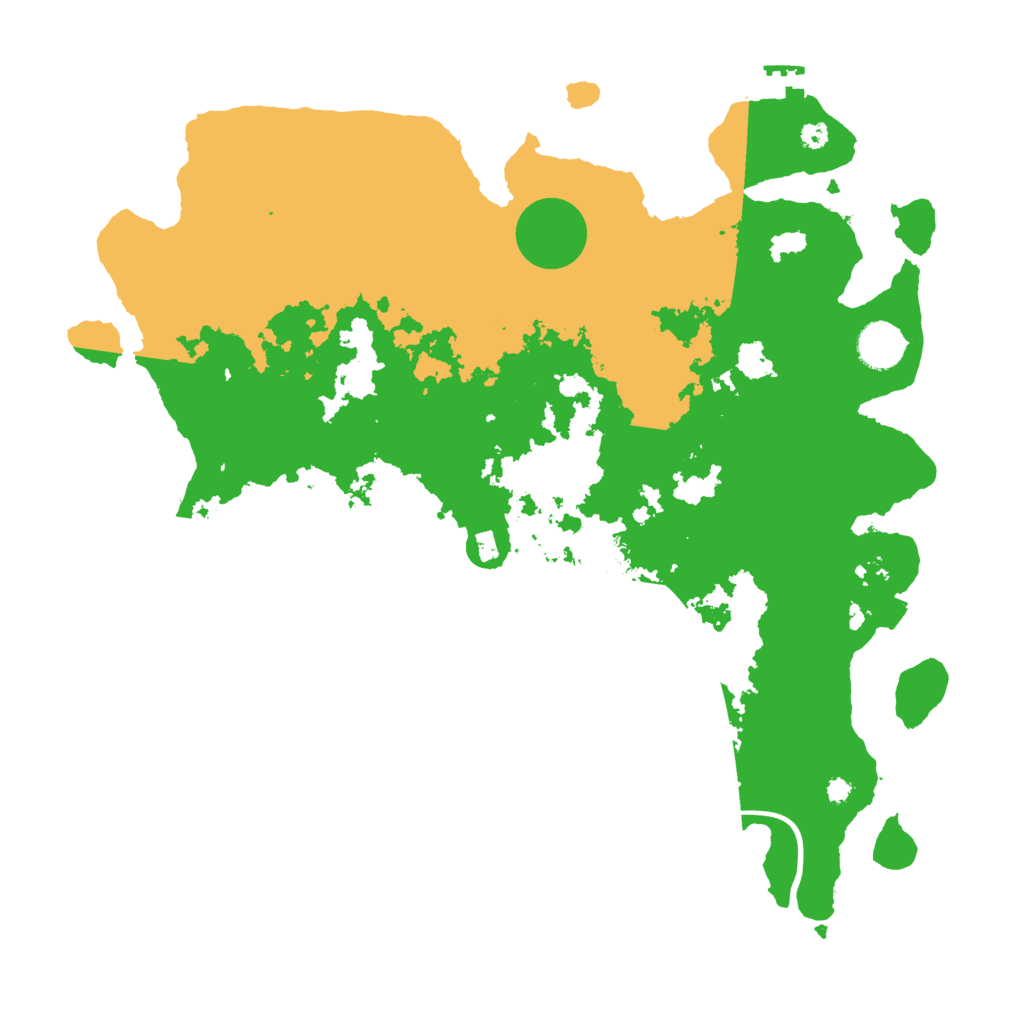 Biome Rust Map: Procedural Map, Size: 3800, Seed: 39741269