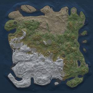 Thumbnail Rust Map: Procedural Map, Size: 4500, Seed: 20240404, 19 Monuments