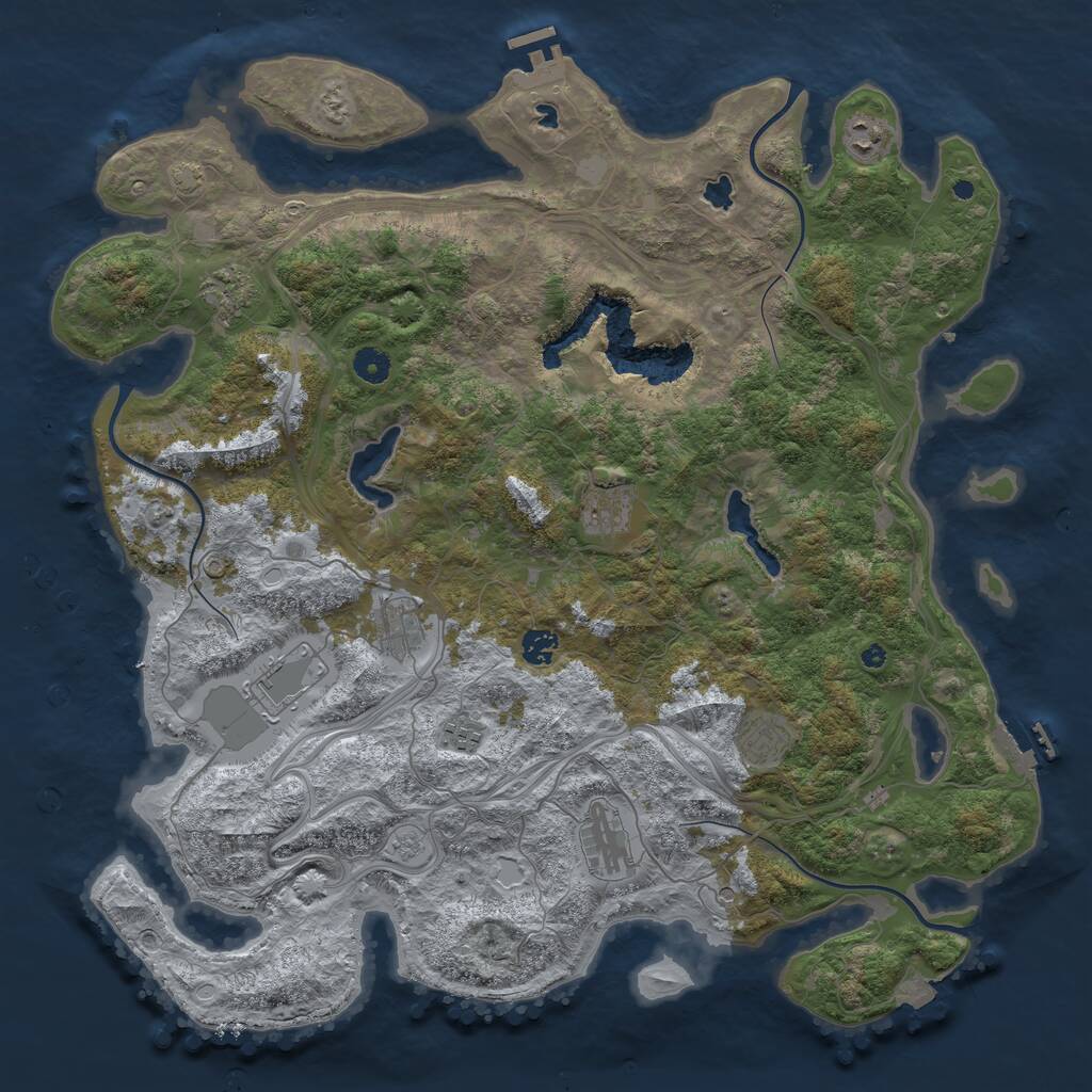 Rust Map: Procedural Map, Size: 4500, Seed: 20240404, 15 Monuments