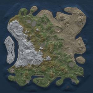 Thumbnail Rust Map: Procedural Map, Size: 4250, Seed: 1860175765, 19 Monuments