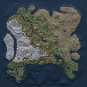Thumbnail Rust Map: Procedural Map, Size: 4250, Seed: 1860175765, 16 Monuments