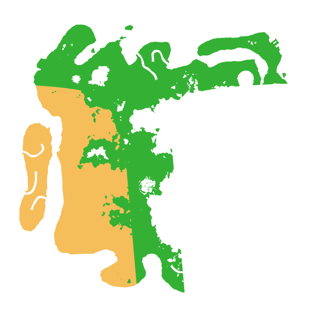 Biome Rust Map: Procedural Map, Size: 3500, Seed: 528472769