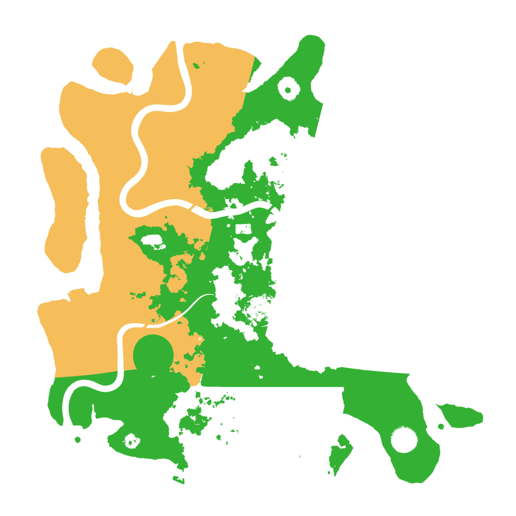 Biome Rust Map: Procedural Map, Size: 3500, Seed: 389732918