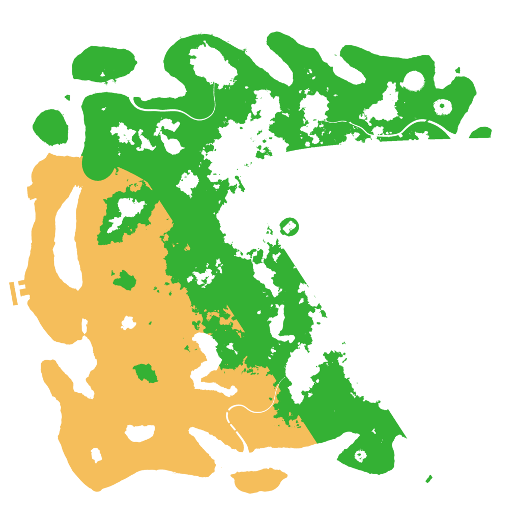 Biome Rust Map: Procedural Map, Size: 4500, Seed: 865600