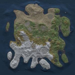 Thumbnail Rust Map: Procedural Map, Size: 3500, Seed: 262582050, 16 Monuments