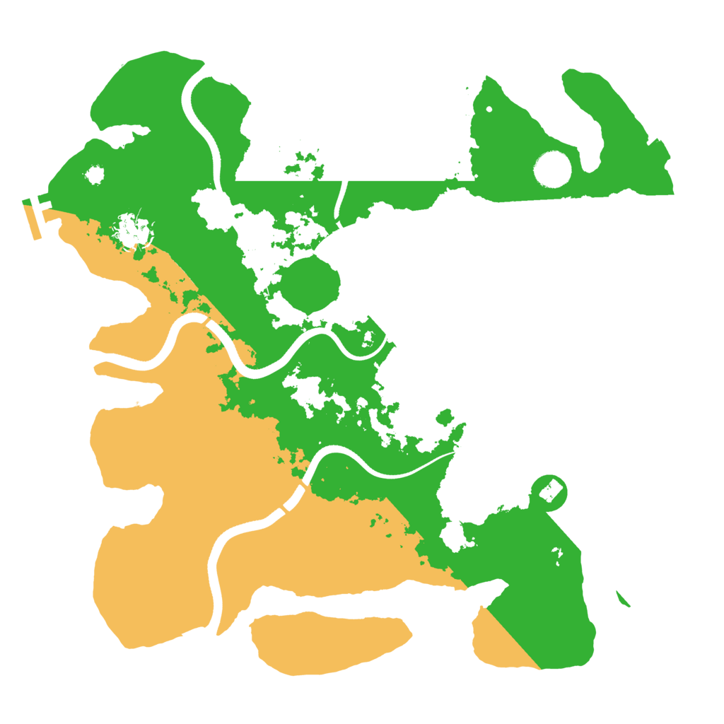 Biome Rust Map: Procedural Map, Size: 3500, Seed: 1048176480