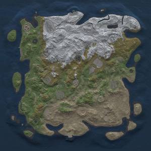 Thumbnail Rust Map: Procedural Map, Size: 4250, Seed: 1506298881, 19 Monuments