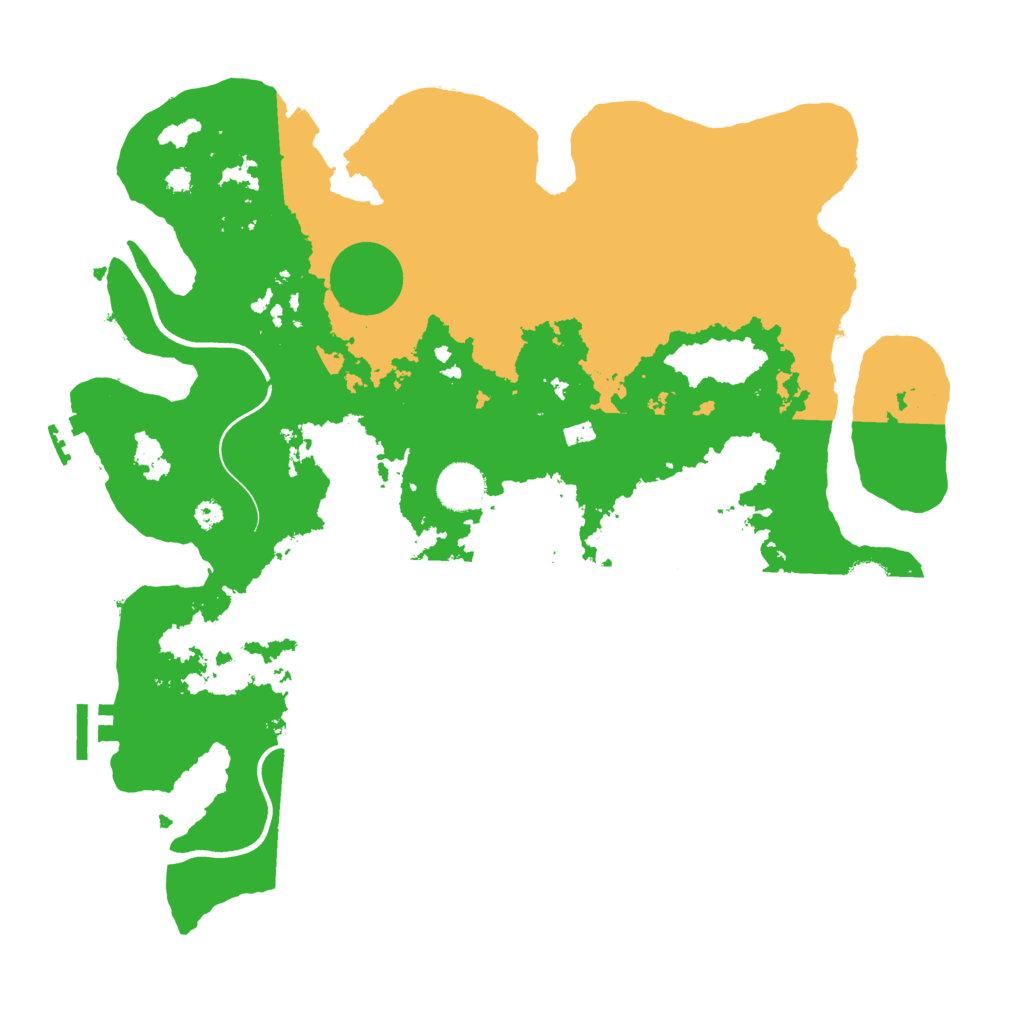 Biome Rust Map: Procedural Map, Size: 3700, Seed: 7837890
