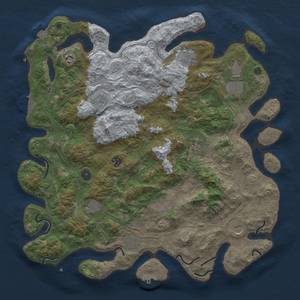 Thumbnail Rust Map: Procedural Map, Size: 4500, Seed: 688351093, 19 Monuments