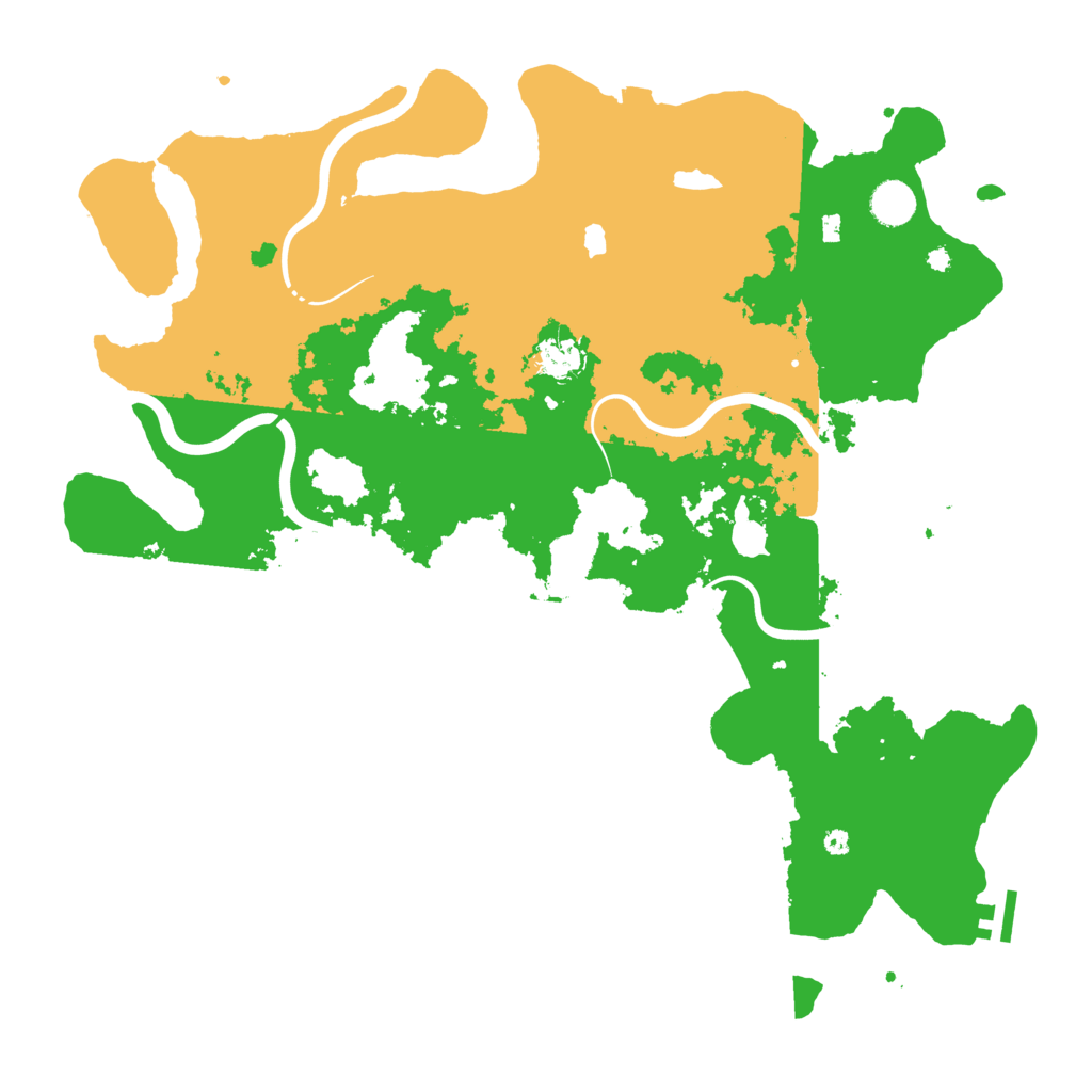 Biome Rust Map: Procedural Map, Size: 4250, Seed: 14543