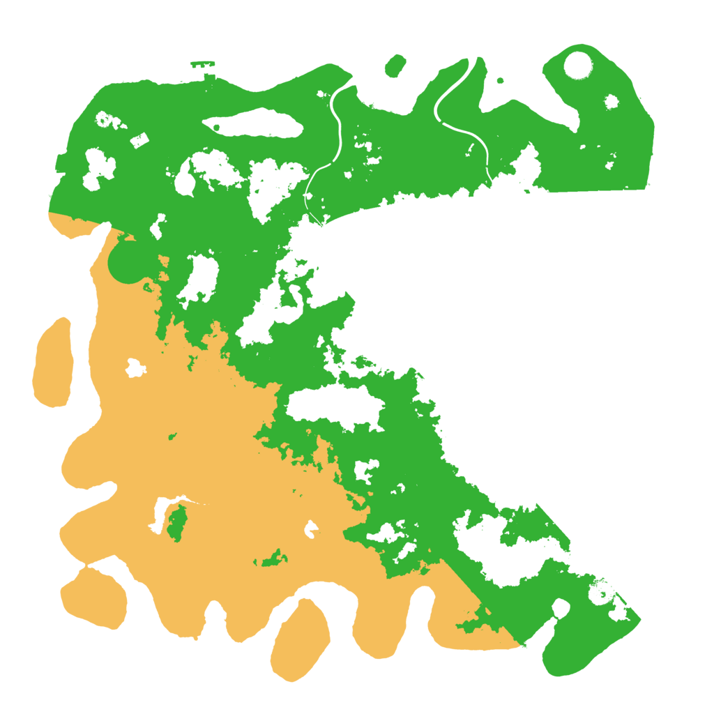Biome Rust Map: Procedural Map, Size: 4500, Seed: 12499