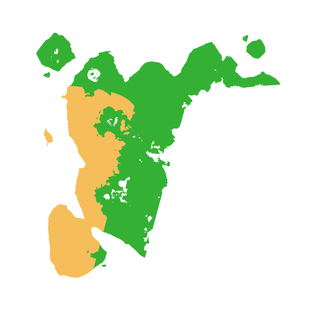 Biome Rust Map: Procedural Map, Size: 2500, Seed: 1065891654