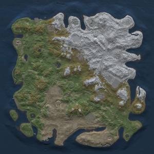 Thumbnail Rust Map: Procedural Map, Size: 4500, Seed: 85595246, 19 Monuments