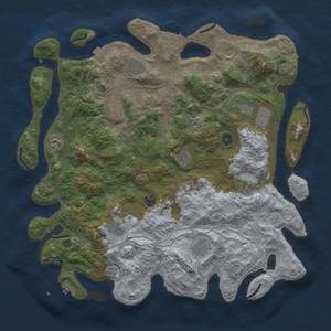 Thumbnail Rust Map: Procedural Map, Size: 4500, Seed: 1228905183, 19 Monuments