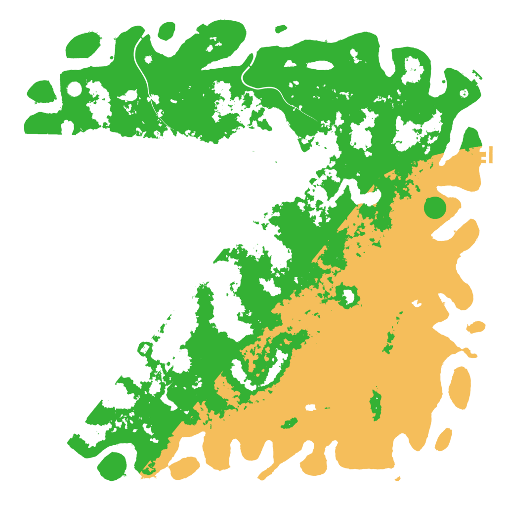 Biome Rust Map: Procedural Map, Size: 6000, Seed: 1186557041