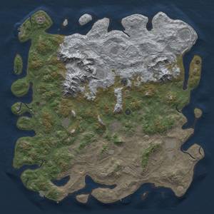 Thumbnail Rust Map: Procedural Map, Size: 5250, Seed: 333555111, 19 Monuments