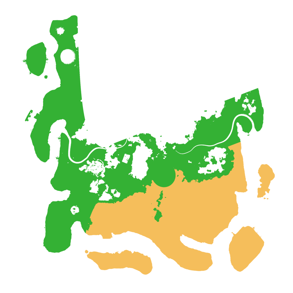 Biome Rust Map: Procedural Map, Size: 3500, Seed: 7002150