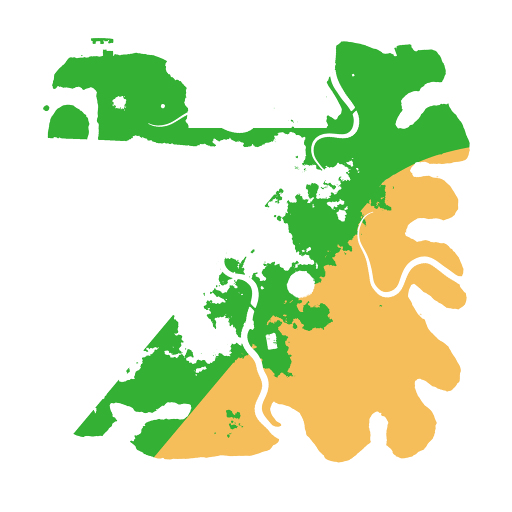 Biome Rust Map: Procedural Map, Size: 3500, Seed: 2050058664