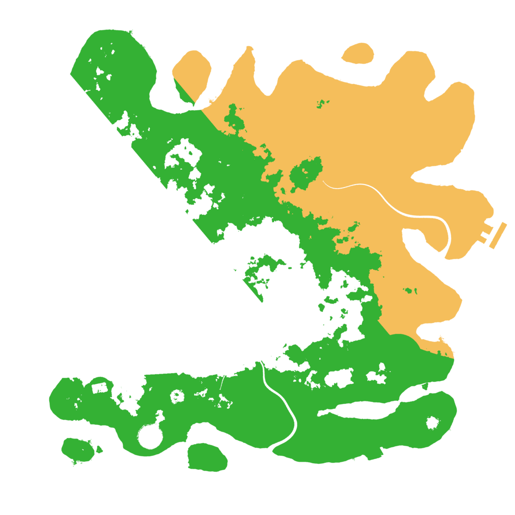 Biome Rust Map: Procedural Map, Size: 3700, Seed: 4042024
