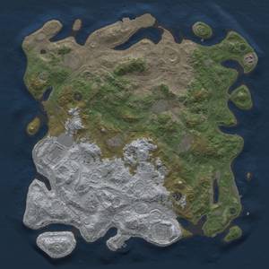 Thumbnail Rust Map: Procedural Map, Size: 4500, Seed: 172732721, 19 Monuments
