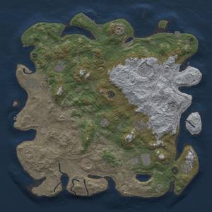 Thumbnail Rust Map: Procedural Map, Size: 4500, Seed: 1672497580, 19 Monuments