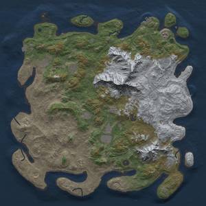 Thumbnail Rust Map: Procedural Map, Size: 5000, Seed: 1008173844, 19 Monuments