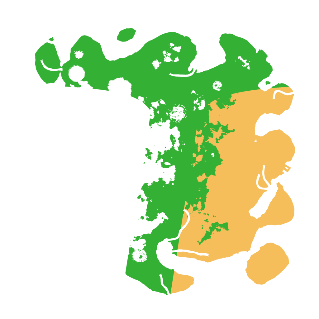 Biome Rust Map: Procedural Map, Size: 3500, Seed: 114628121
