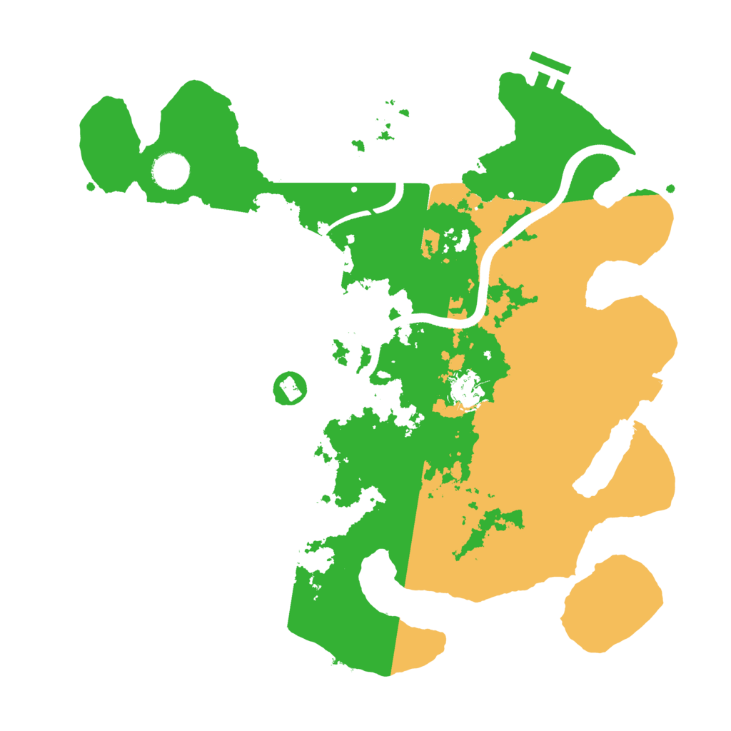 Biome Rust Map: Procedural Map, Size: 3500, Seed: 114628121