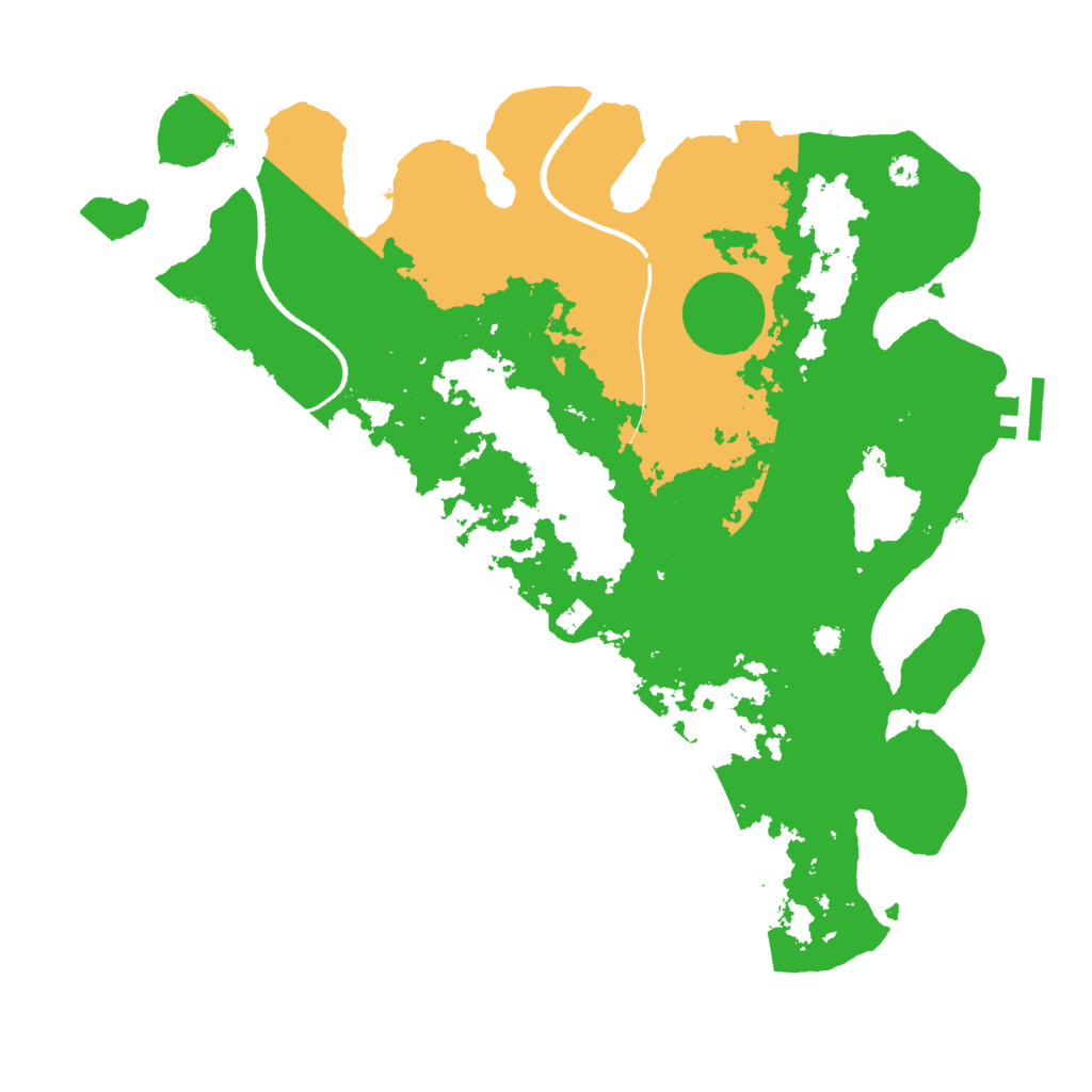 Biome Rust Map: Procedural Map, Size: 3500, Seed: 61067142