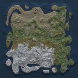 Thumbnail Rust Map: Procedural Map, Size: 4500, Seed: 1130097721, 19 Monuments
