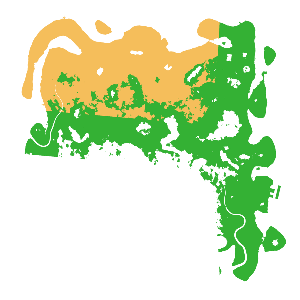 Biome Rust Map: Procedural Map, Size: 4500, Seed: 1130097721