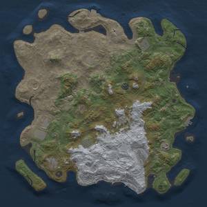 Thumbnail Rust Map: Procedural Map, Size: 4500, Seed: 1619600681, 19 Monuments