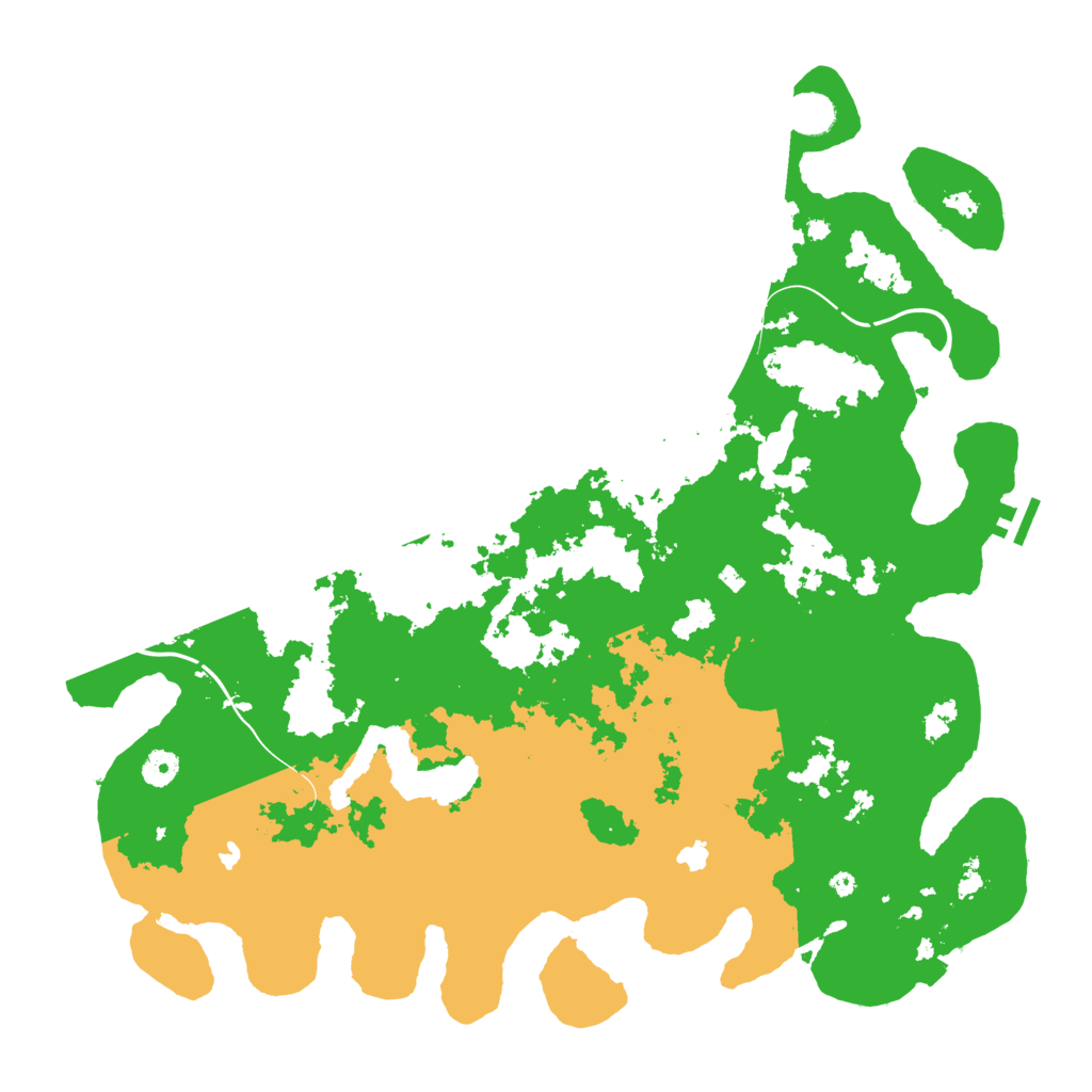 Biome Rust Map: Procedural Map, Size: 4500, Seed: 392374137