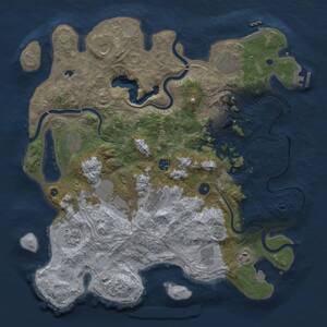 Thumbnail Rust Map: Procedural Map, Size: 4250, Seed: 2044634564, 17 Monuments