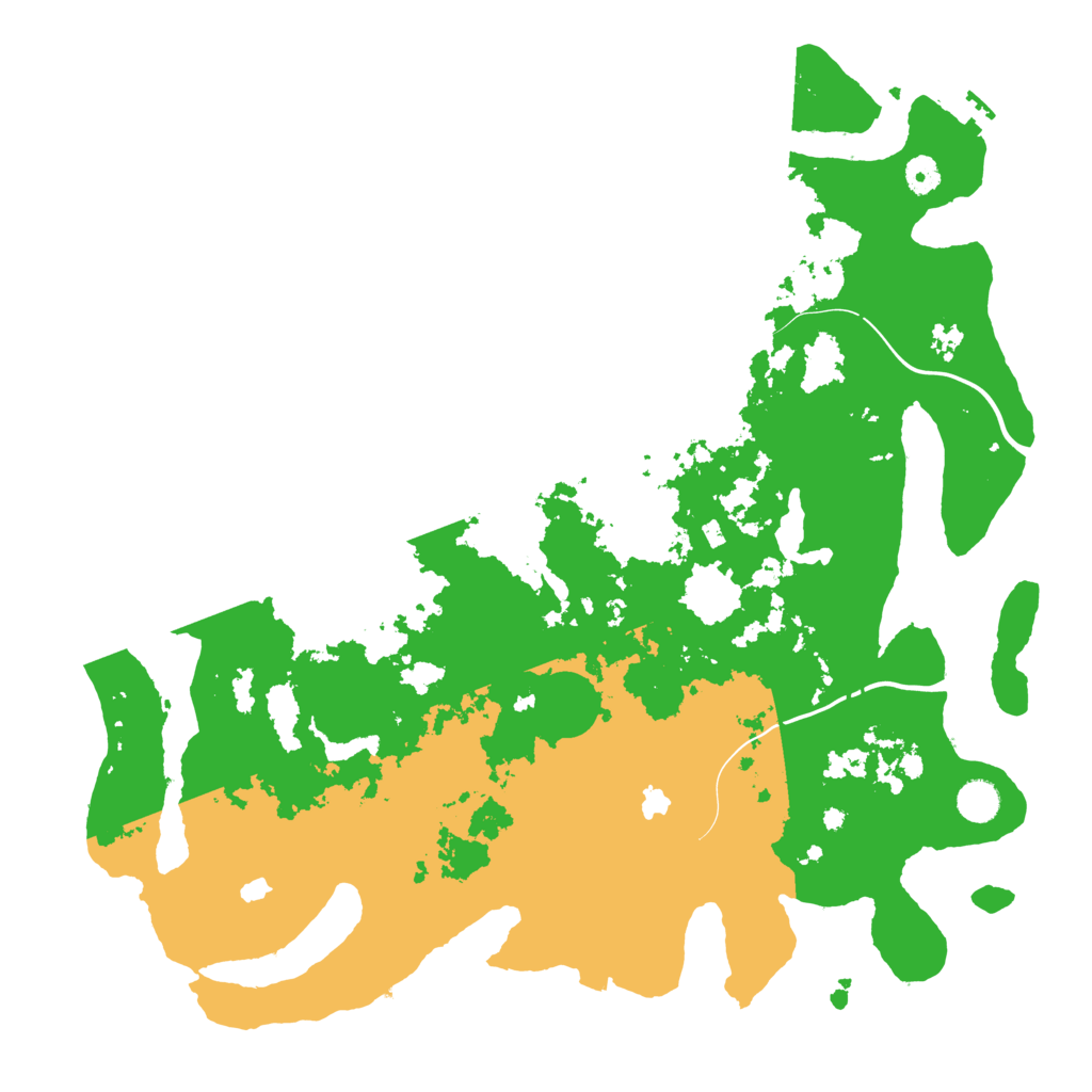 Biome Rust Map: Procedural Map, Size: 4500, Seed: 1806415601