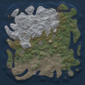 Thumbnail Rust Map: Procedural Map, Size: 4500, Seed: 1806415601, 19 Monuments