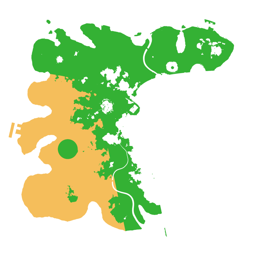 Biome Rust Map: Procedural Map, Size: 3500, Seed: 692227723