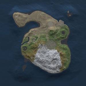 Thumbnail Rust Map: Procedural Map, Size: 2000, Seed: 594165553, 5 Monuments