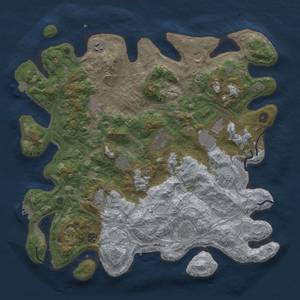 Thumbnail Rust Map: Procedural Map, Size: 4500, Seed: 2259097, 19 Monuments