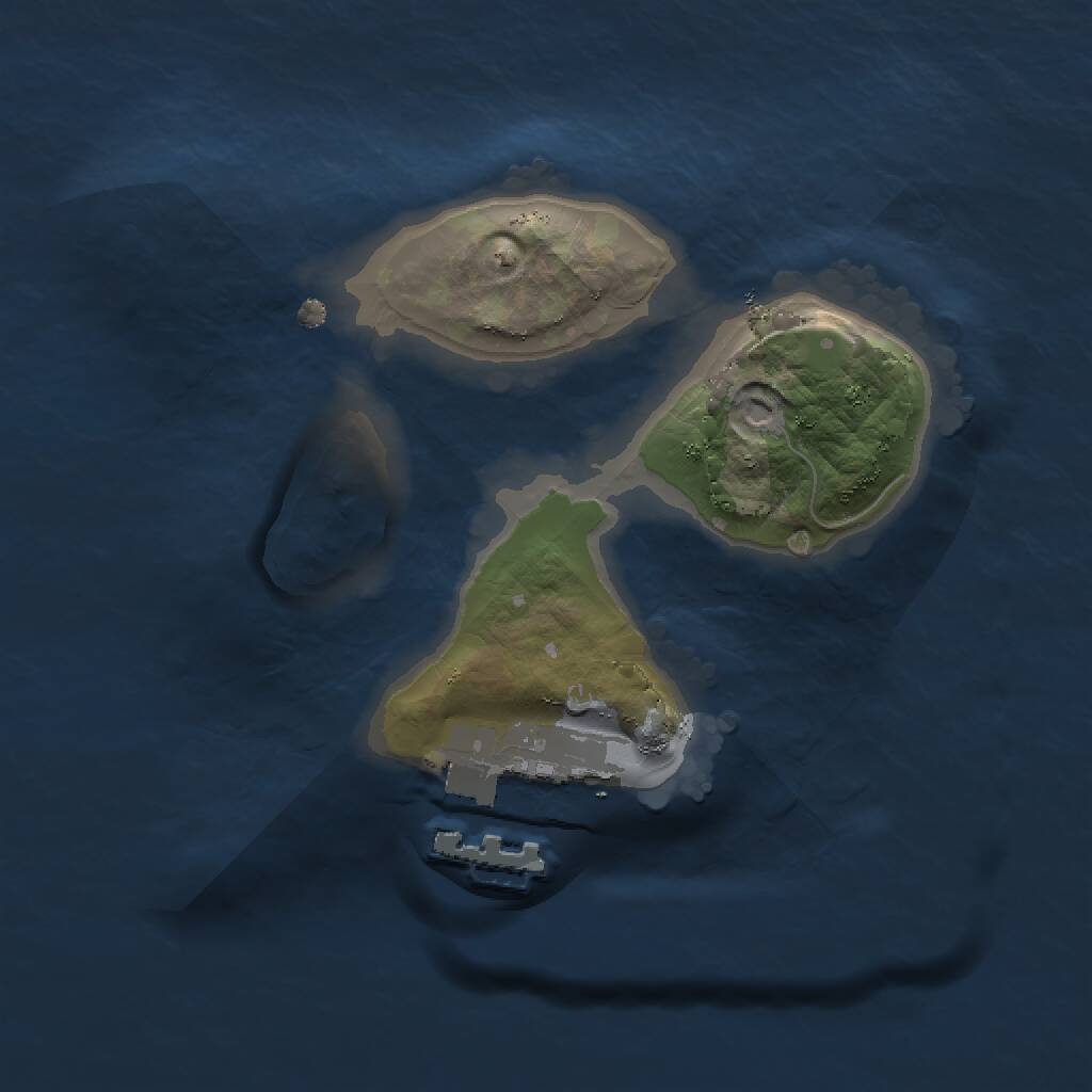 Rust Map: Procedural Map, Size: 1500, Seed: 994945340, 2 Monuments