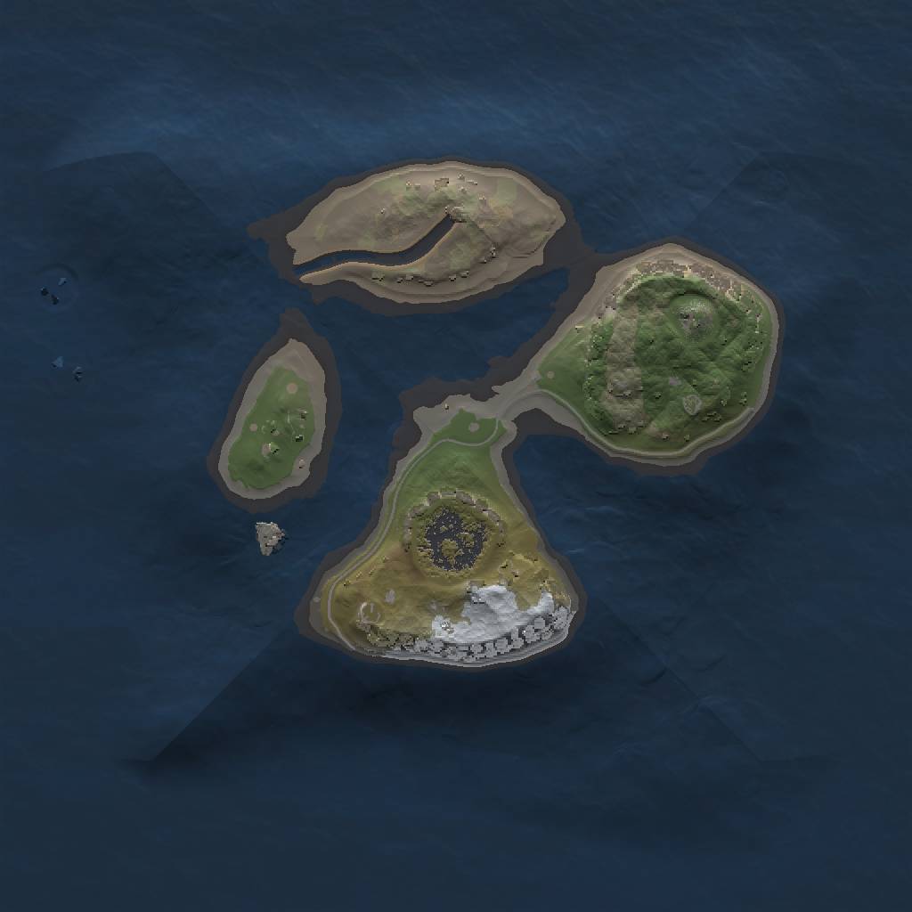 Rust Map: Procedural Map, Size: 1500, Seed: 994945340, 3 Monuments