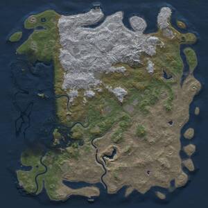 Thumbnail Rust Map: Procedural Map, Size: 6000, Seed: 851919, 17 Monuments
