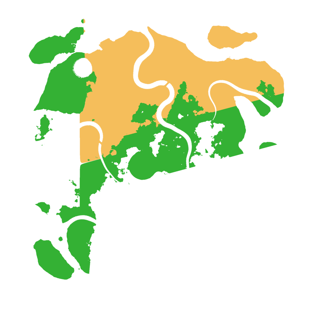 Biome Rust Map: Procedural Map, Size: 3000, Seed: 400481077