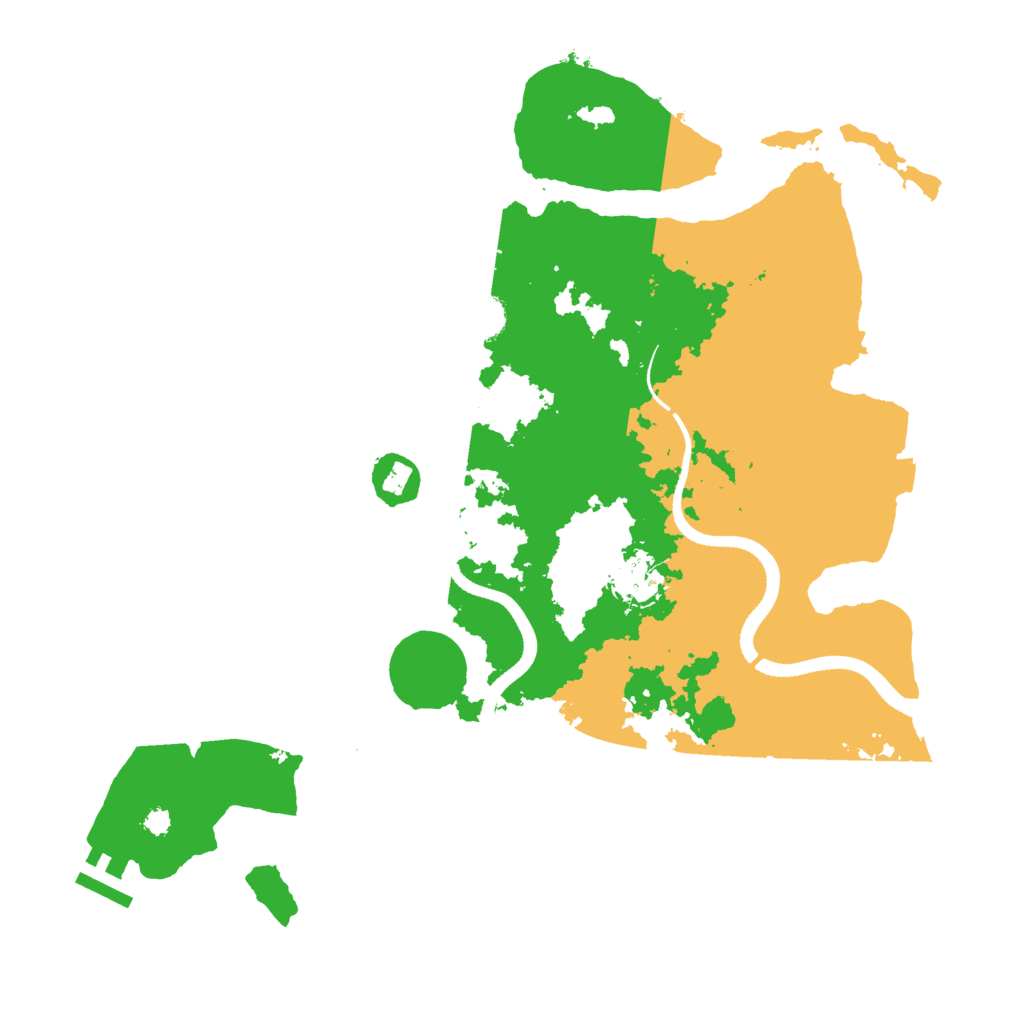 Biome Rust Map: Procedural Map, Size: 3500, Seed: 452791204