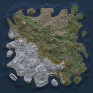 Thumbnail Rust Map: Procedural Map, Size: 4250, Seed: 1917214911, 19 Monuments