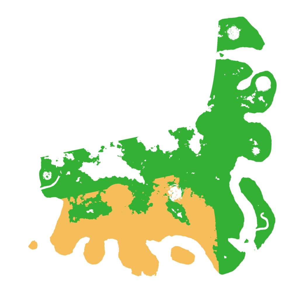 Biome Rust Map: Procedural Map, Size: 3500, Seed: 9554597