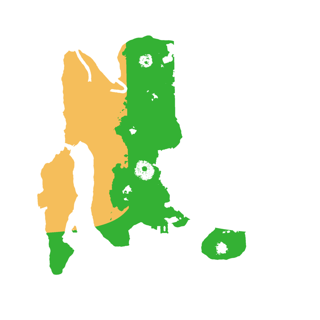 Biome Rust Map: Procedural Map, Size: 2500, Seed: 6785291