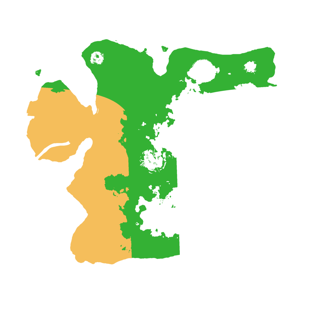 Biome Rust Map: Procedural Map, Size: 2500, Seed: 19284651