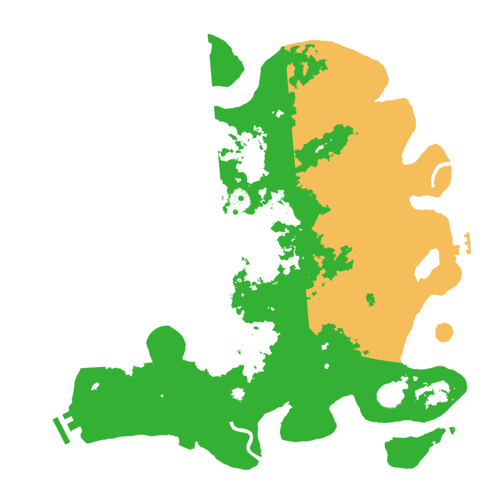 Biome Rust Map: Procedural Map, Size: 3600, Seed: 64100963