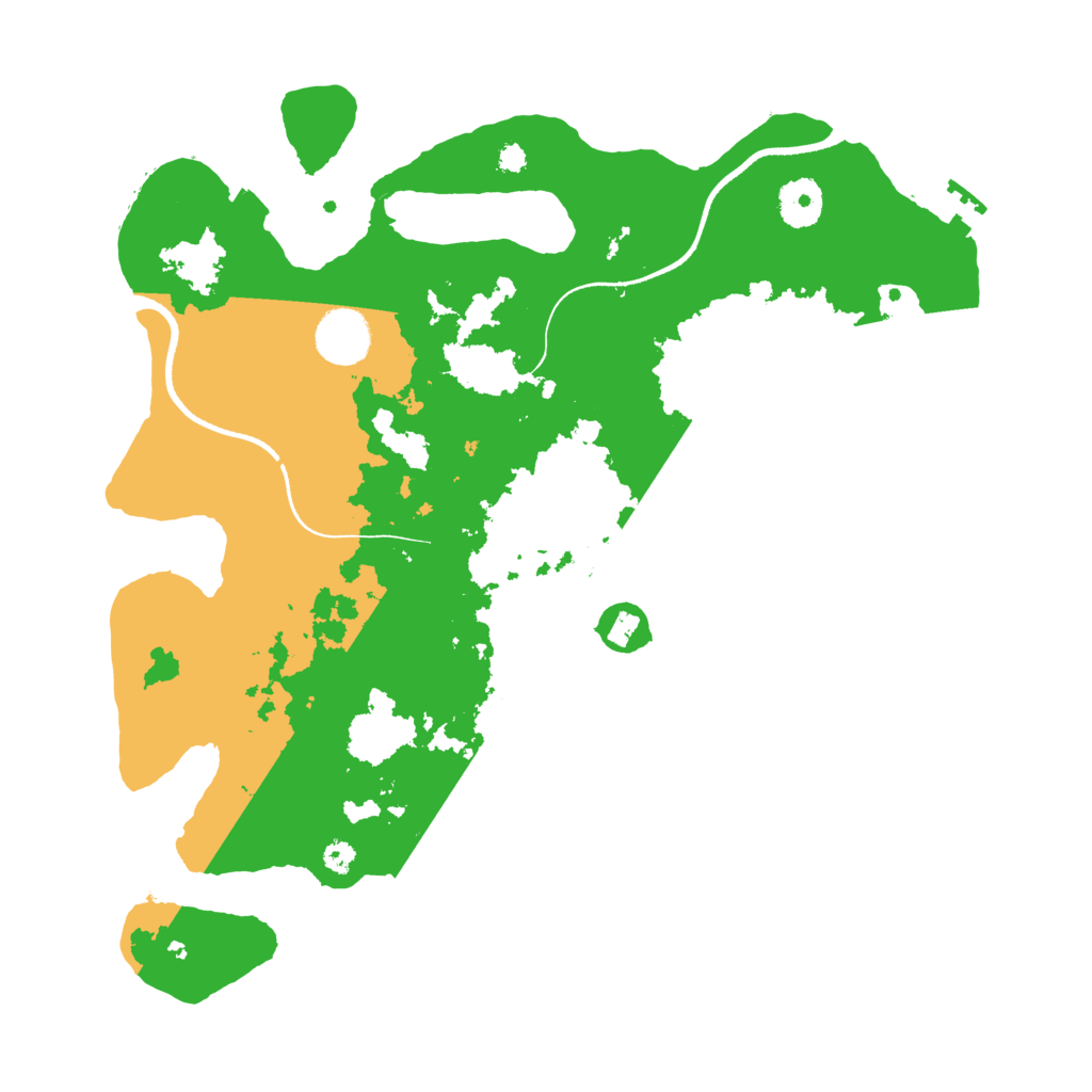 Biome Rust Map: Procedural Map, Size: 3500, Seed: 322060623